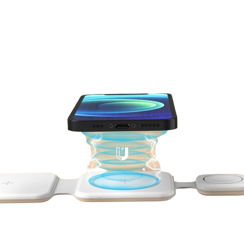 Magnetic 3-in-1 Wireless Charging Station