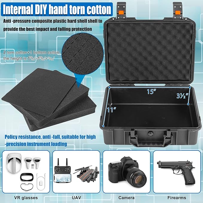 Hard Carrying Case with Customizable Foam